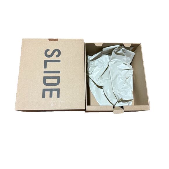 adidas Yeezy Slide Kids 'Slate Grey Box Only Size 11K - Picture 7 of 7